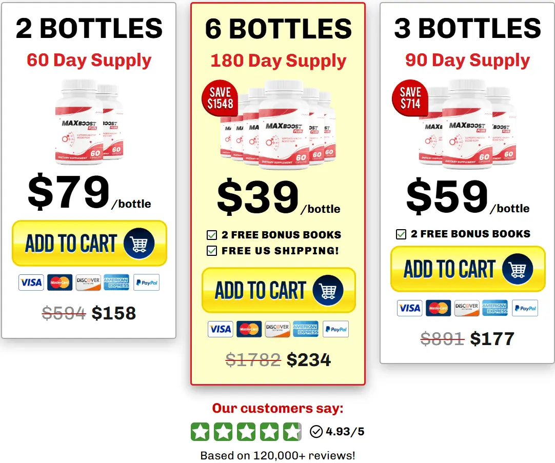 Maxboost price label